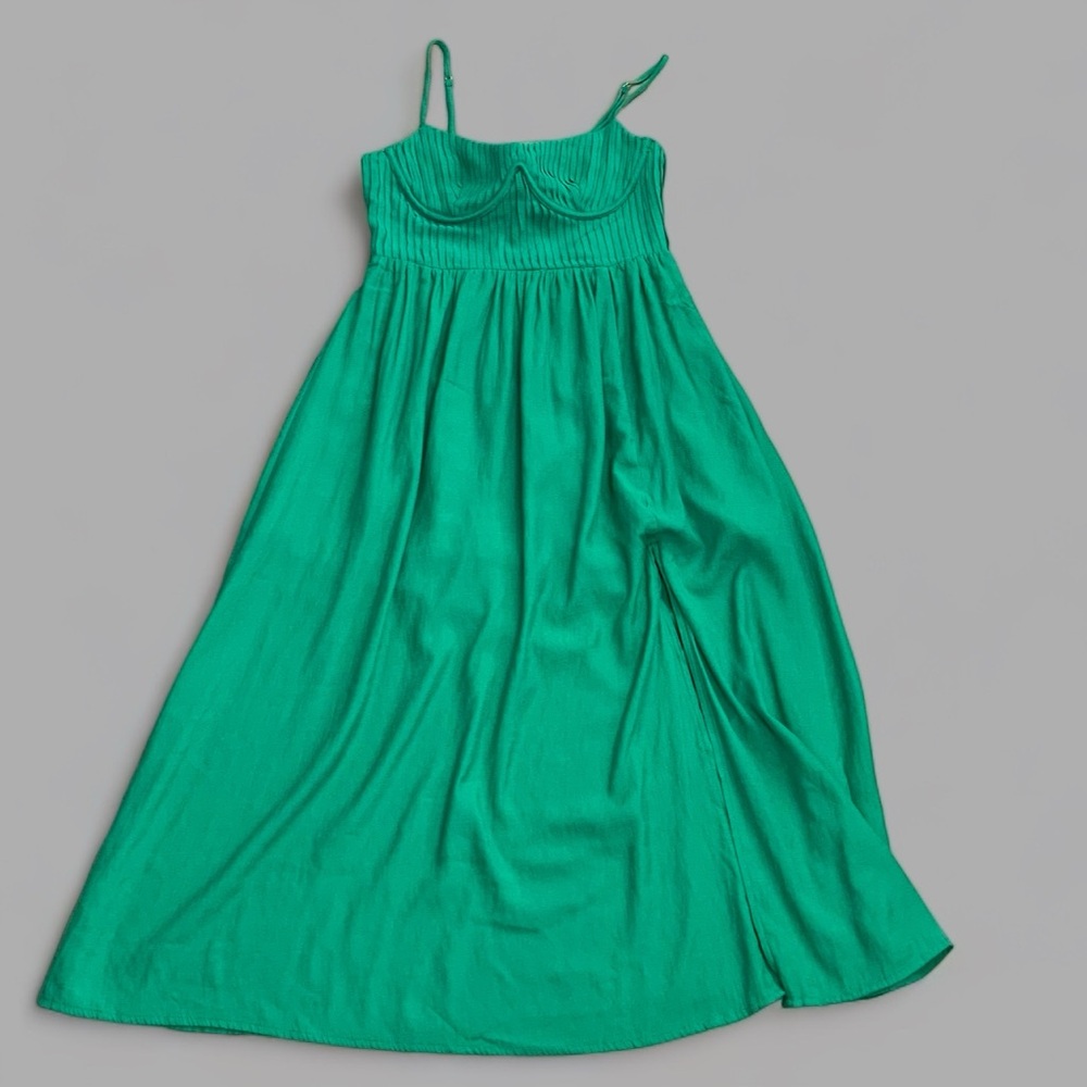 Hello Molly RUCHED BUST THIGH SPLIT MiDi DRESS